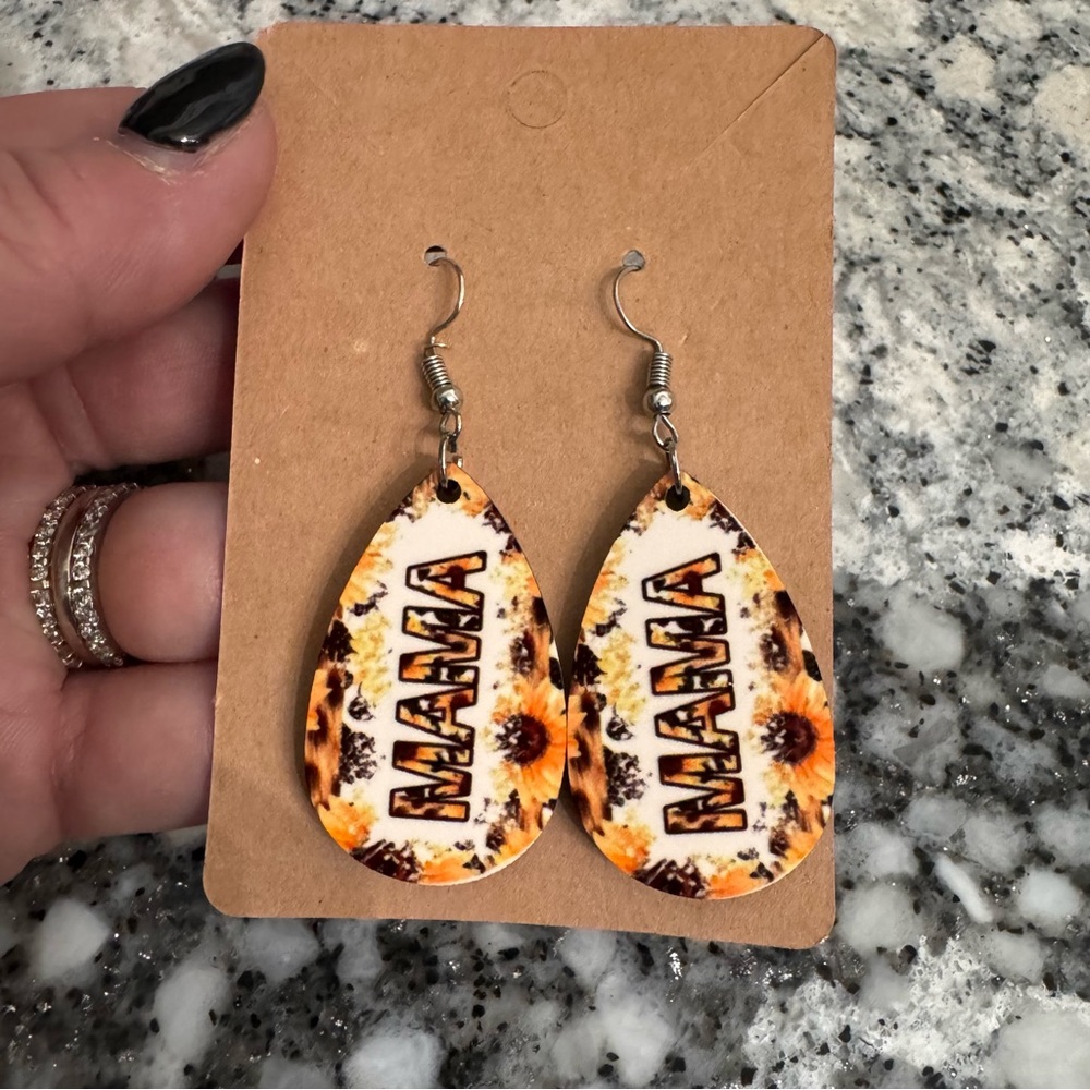 Mama Teardrop Earrings